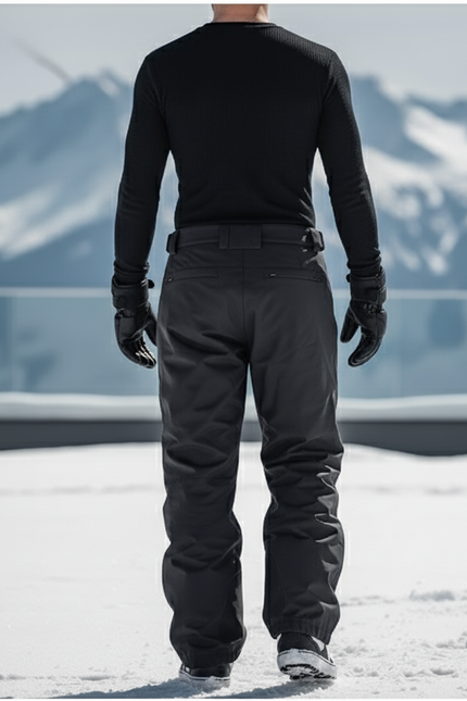 Pantalon De Ski Noir Ample Imperméable Unisexe - Polyester - vue 2