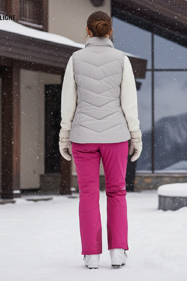Pantalon De Ski Femme Elastique - Rose Polyester - vue 2