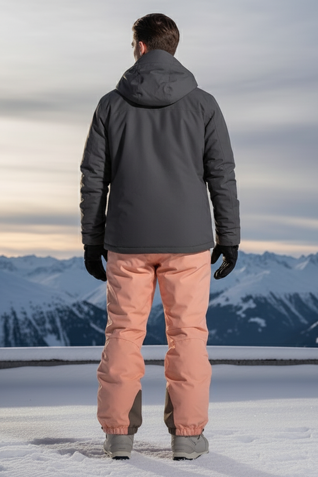 Pantalon De Ski Pêche Ample Imperméable Homme Hiver - Orange Polyester - vue 2