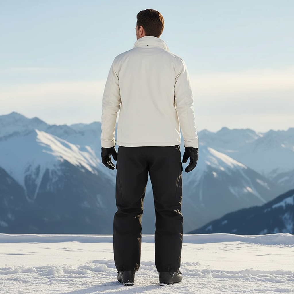 Pantalon De Ski Noir Ample Imperméable Homme Respirant - Polyester - vue 2