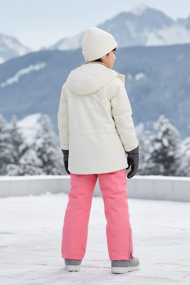 Pantalon De Ski Rose Bicolore Ample Imperméable Enfant - Polyester - vue 2
