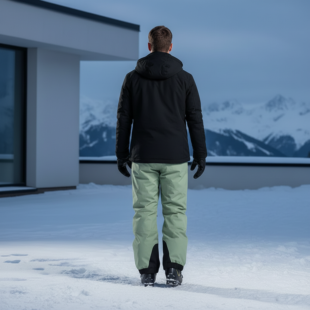 Pantalon Baggy De Ski - Vert Polyester - vue 2