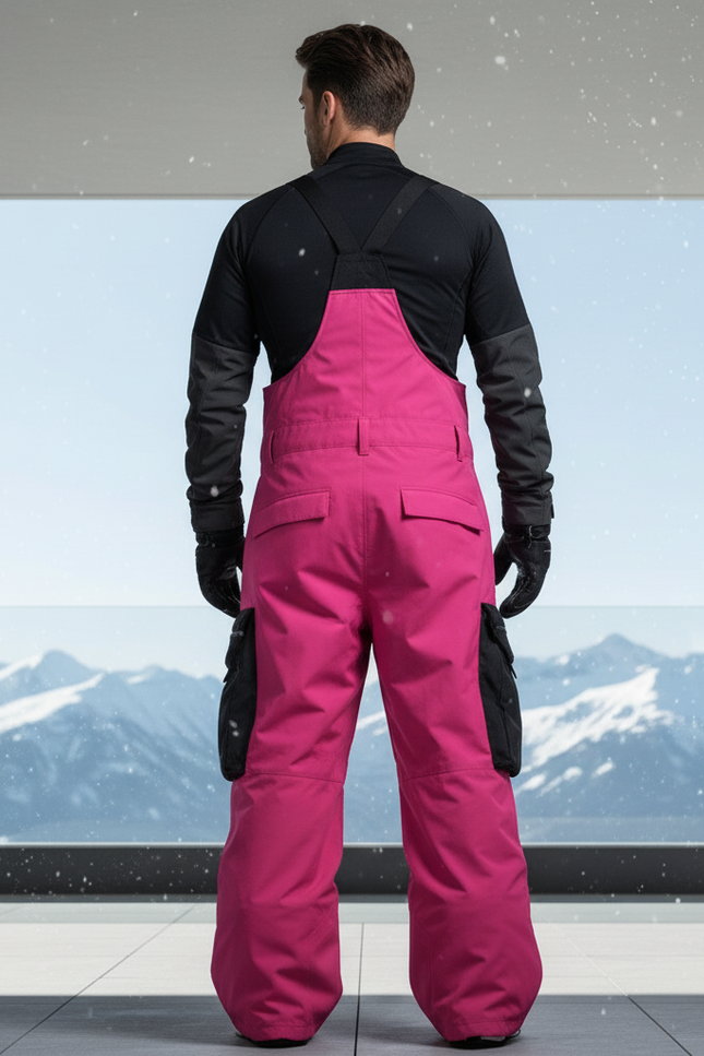 Pantalon De Ski Rose Salopette Imperméable Homme - Polyester - vue 2