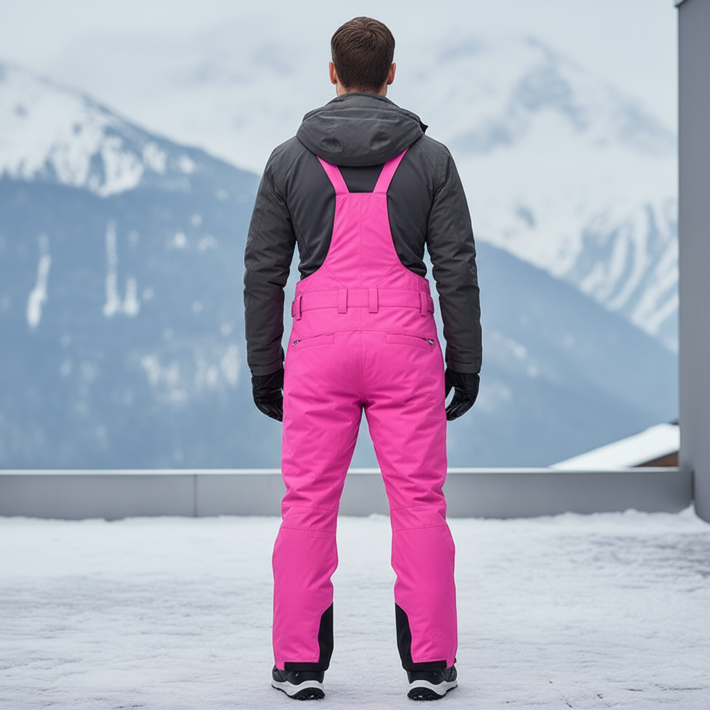 Pantalon De Ski Rose Homme - Polyester - vue 2