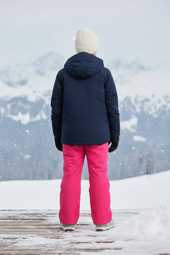 Pantalon De Ski Rose Vif Imperméable Enfant Coupe Droite - Polyester - vue 2