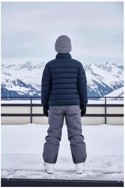 Pantalon De Ski Gris Imperméable Chaud Enfant - Polyester - vue 2