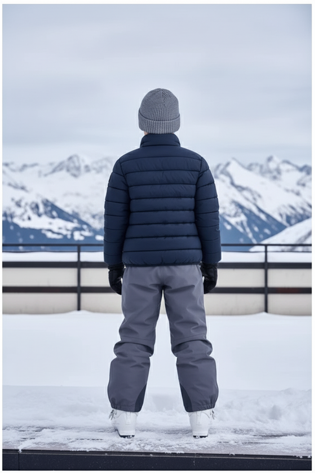Pantalon De Ski Gris Imperméable Chaud Enfant - Polyester - vue 2