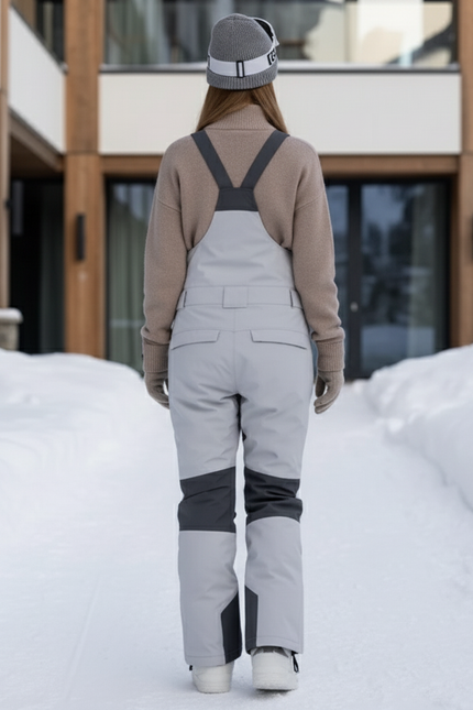 Pantalon De Ski Salopette Grise Imperméable Unisexe Moderne - Polyester - vue 2
