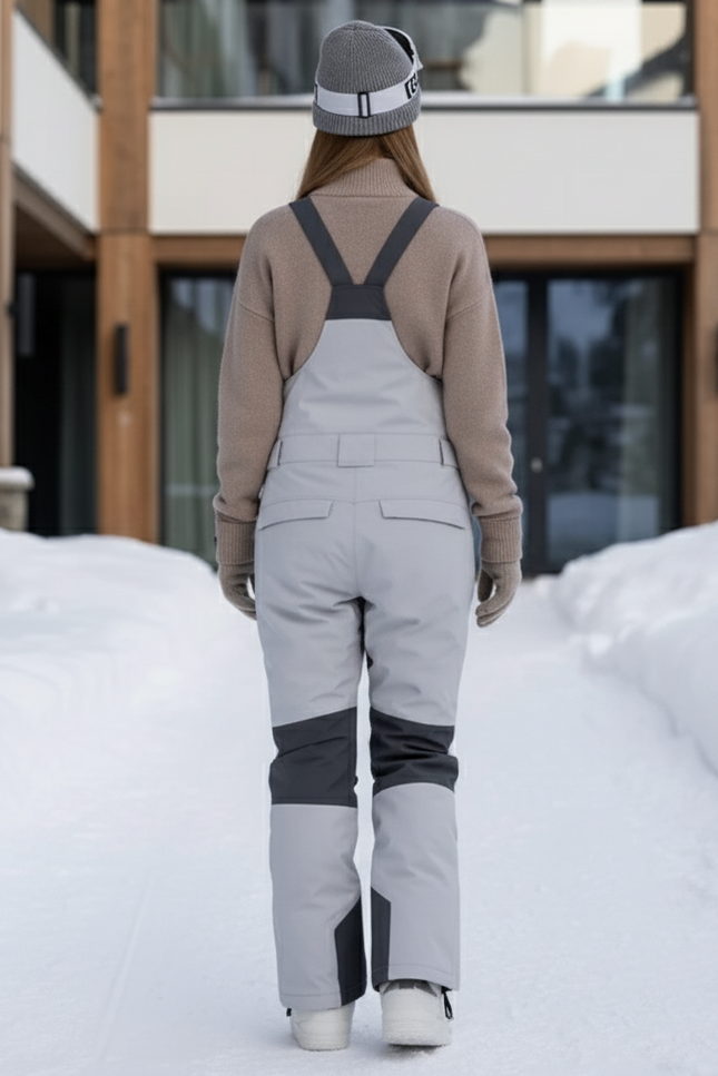 Pantalon De Ski Salopette Grise Imperméable Unisexe Moderne - Polyester - vue 2