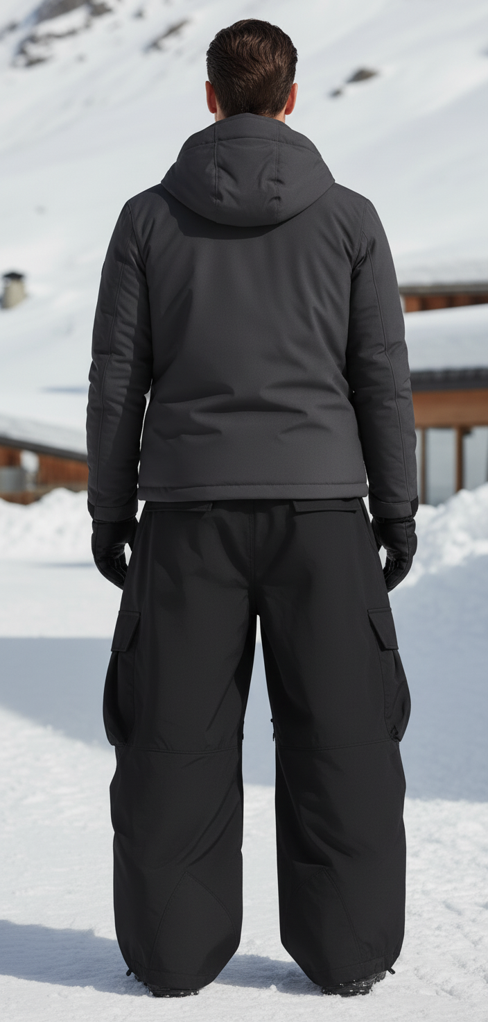 Pantalon De Ski Freeride - Noir Polyester - vue 2