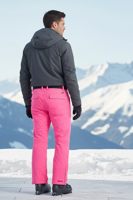 Pantalon De Ski Rose Fluo - Polyester - vue 2