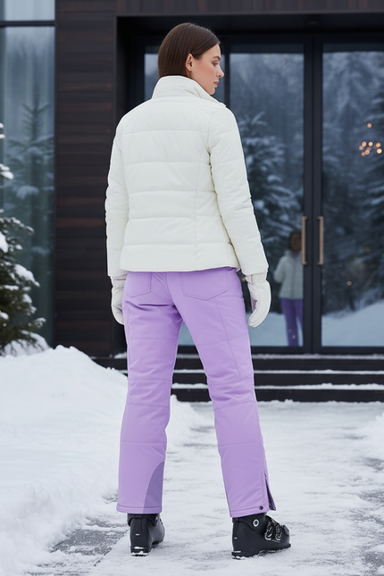 Pantalon De Ski Violet Imperméable Femme Chaud Hiver - Polyester - vue 2