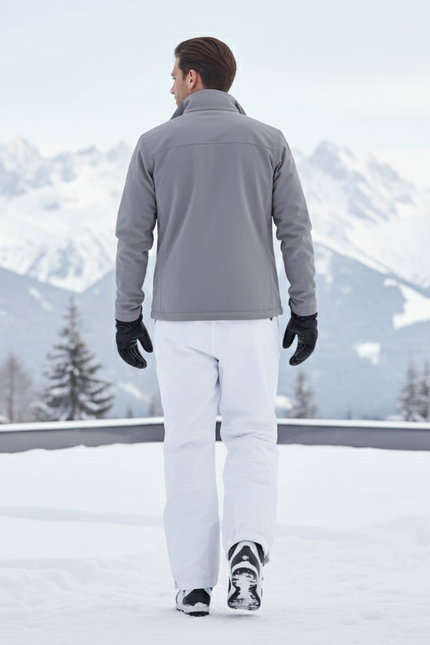 Pantalon De Ski Blanc Imperméable Ample Homme - Polyester - vue 2