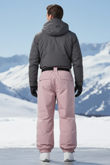 Pantalon De Ski Rose Ample Imperméable Unisexe - Polyester - vue 2