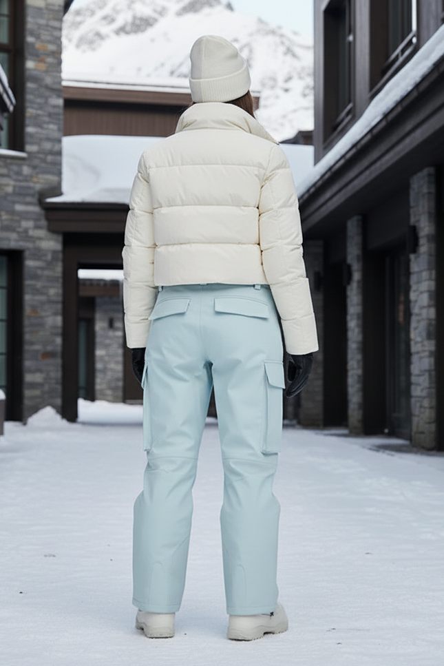 Pantalon De Ski Bleu Ciel Cargo Imperméable Respirant Femme - Polyester - vue 2