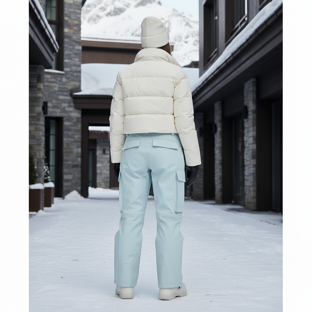 Pantalon De Ski Bleu Ciel Cargo Imperméable Respirant Femme - Polyester - vue 2