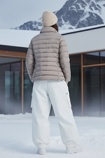 Pantalon De Ski Blanc Ample Cargo Imperméable Femme Hiver - Polyester - vue 2