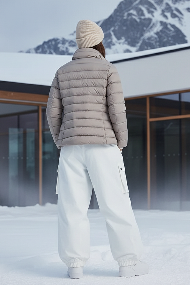 Pantalon De Ski Blanc Ample Cargo Imperméable Femme Hiver - Polyester - vue 2