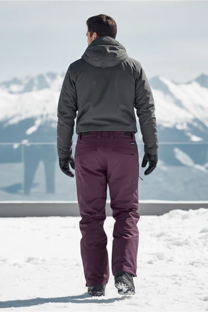 Pantalon De Ski Violet Imperméable Ample Homme Hiver - Polyester - vue 2
