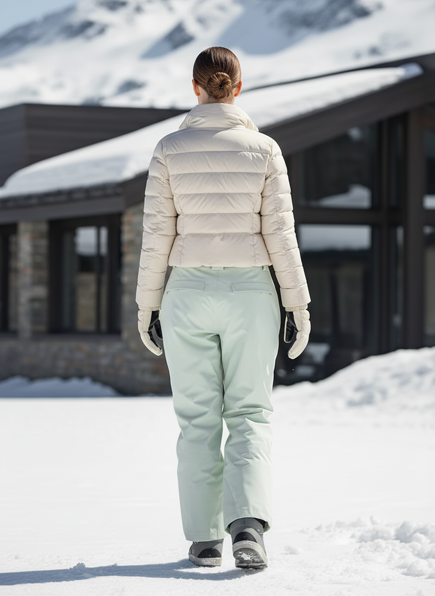 Pantalon De Ski Vert Ample Imperméable Unisexe - Polyester - vue 2