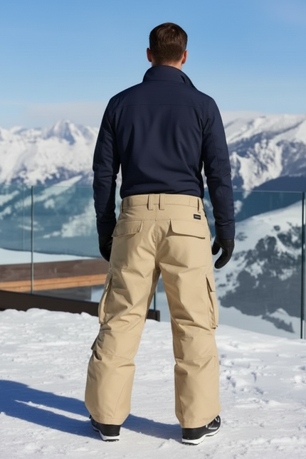 Pantalon De Ski Homme Cargo Beige Imperméable Thermique - Polyester - vue 2