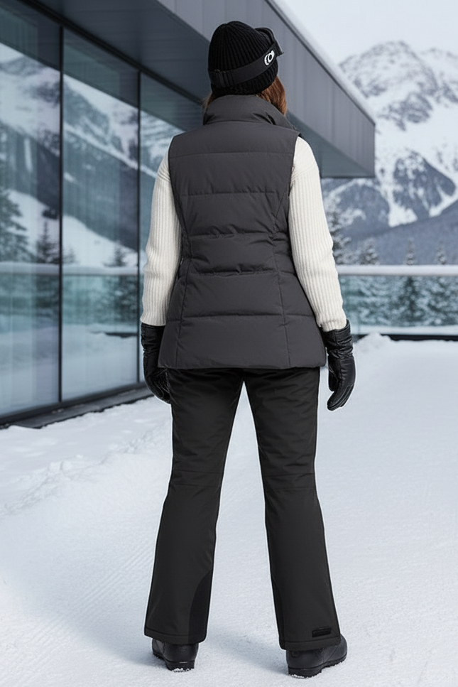 Pantalon De Ski Curvy - Noir Polyester - vue 2