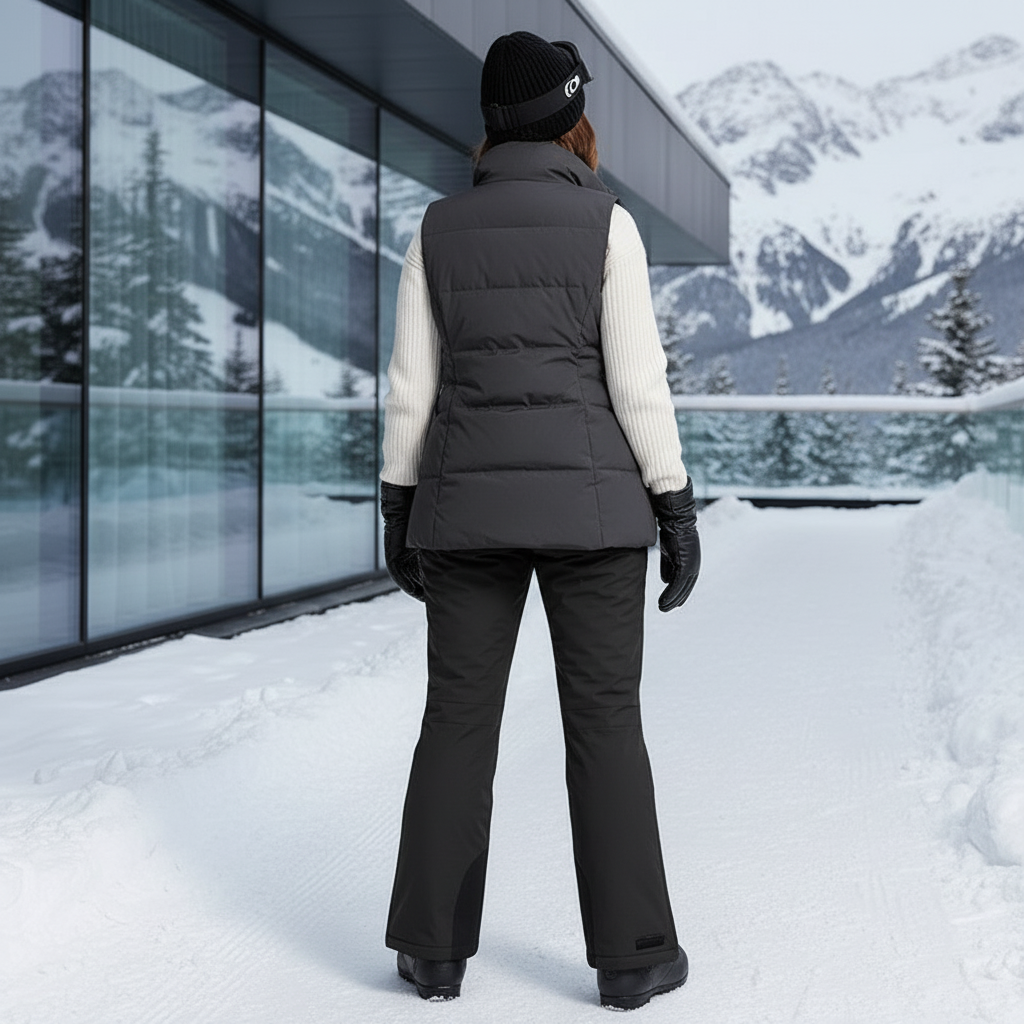 Pantalon De Ski Curvy - Noir Polyester - vue 2