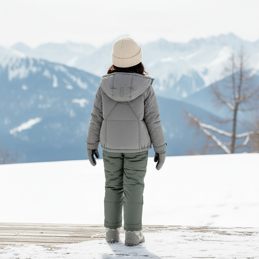 Pantalon De Ski Vert Kaki - Polyester - vue 2