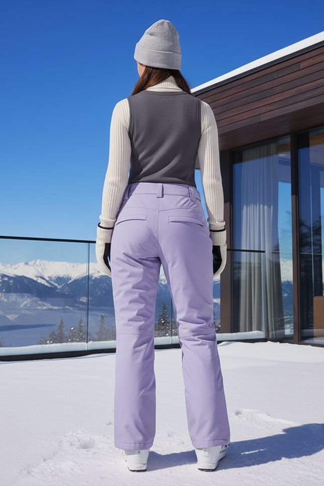 Pantalon De Ski Violet Ample Imperméable Unisexe Hiver - Polyester - vue 2