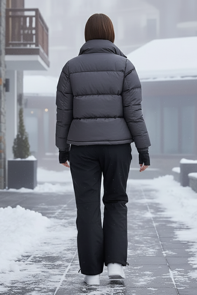 Pantalon De Ski Noir Imperméable Ample Unisexe Hiver - Polyester - vue 2