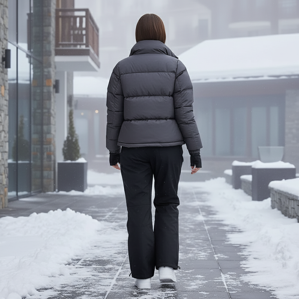 Pantalon De Ski Noir Imperméable Ample Unisexe Hiver - Polyester - vue 2