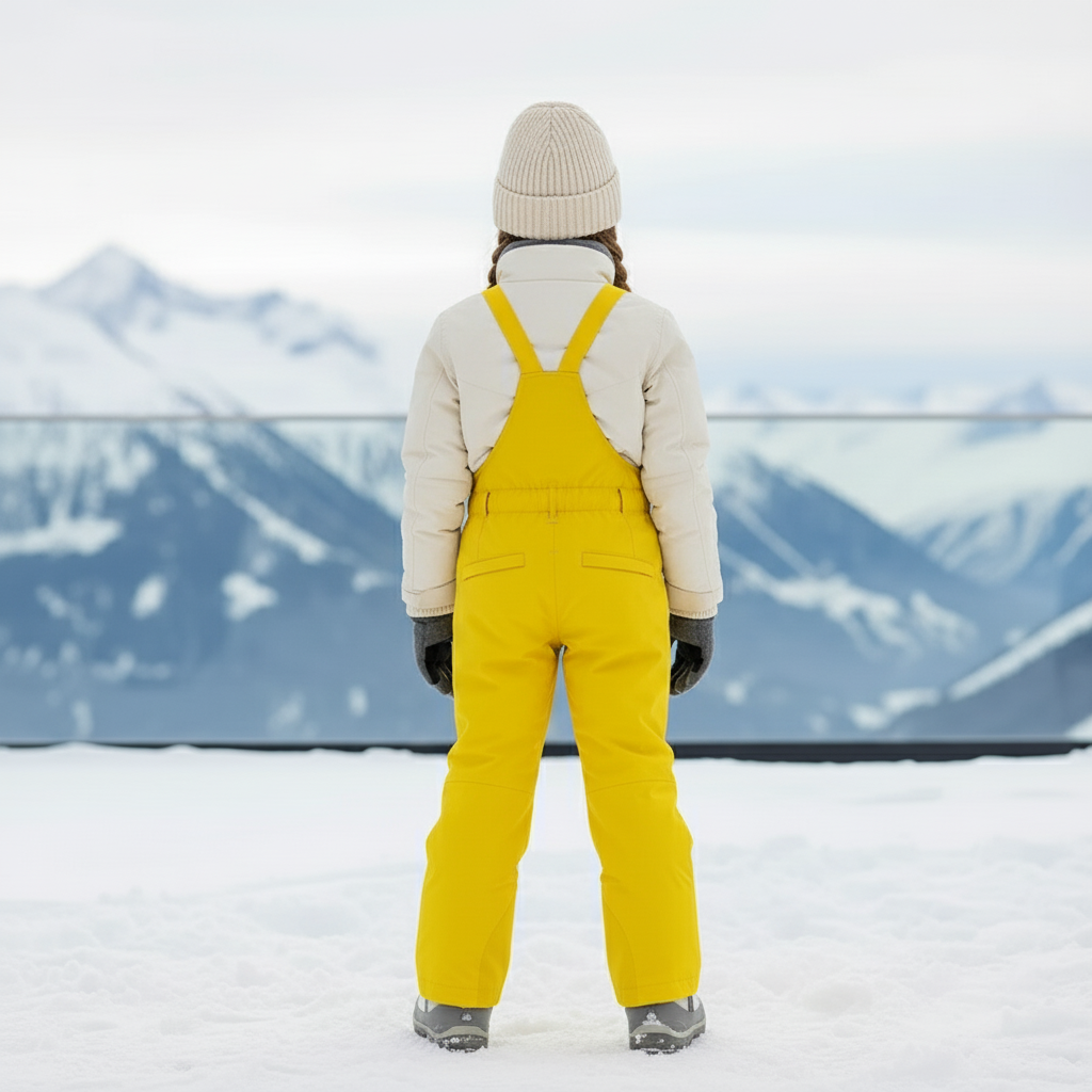 Pantalon De Ski Jaune Moutarde - Polyester - vue 2