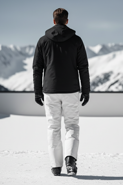 Pantalon De Ski Stretch Homme - Blanc Polyester - vue 2