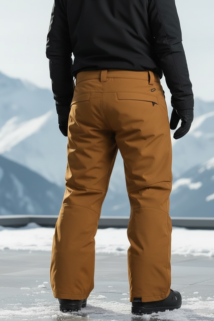 Pantalon De Ski Marron Imperméable Ample Homme Style Workwear - Polyester - vue 2