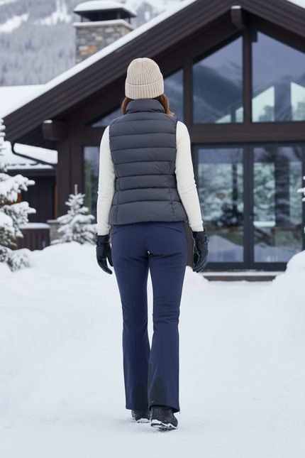 Pantalon De Ski Bleu Marine Doublé Polaire Femme - Polyester - vue 2