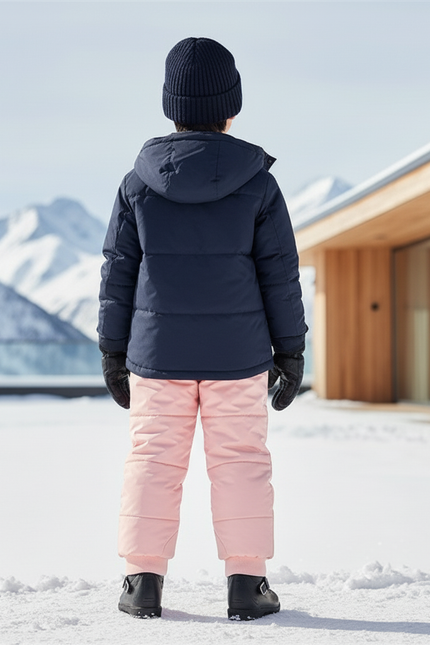 Pantalon De Ski Rose Matelassé Enfant Rembourré Hiver - Polyester - vue 2