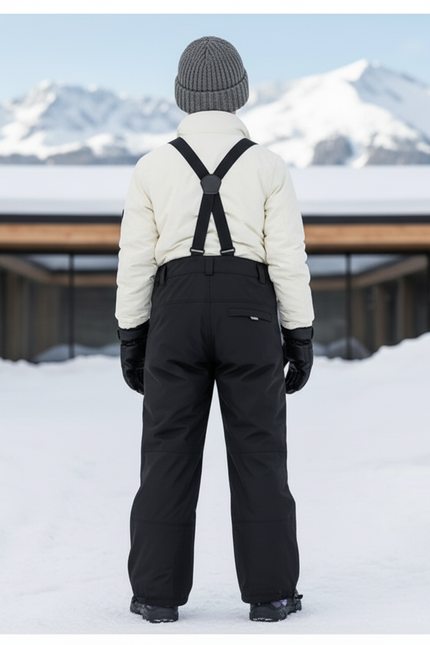 Pantalon Ski Haut De Gamme - Noir Polyester - vue 2