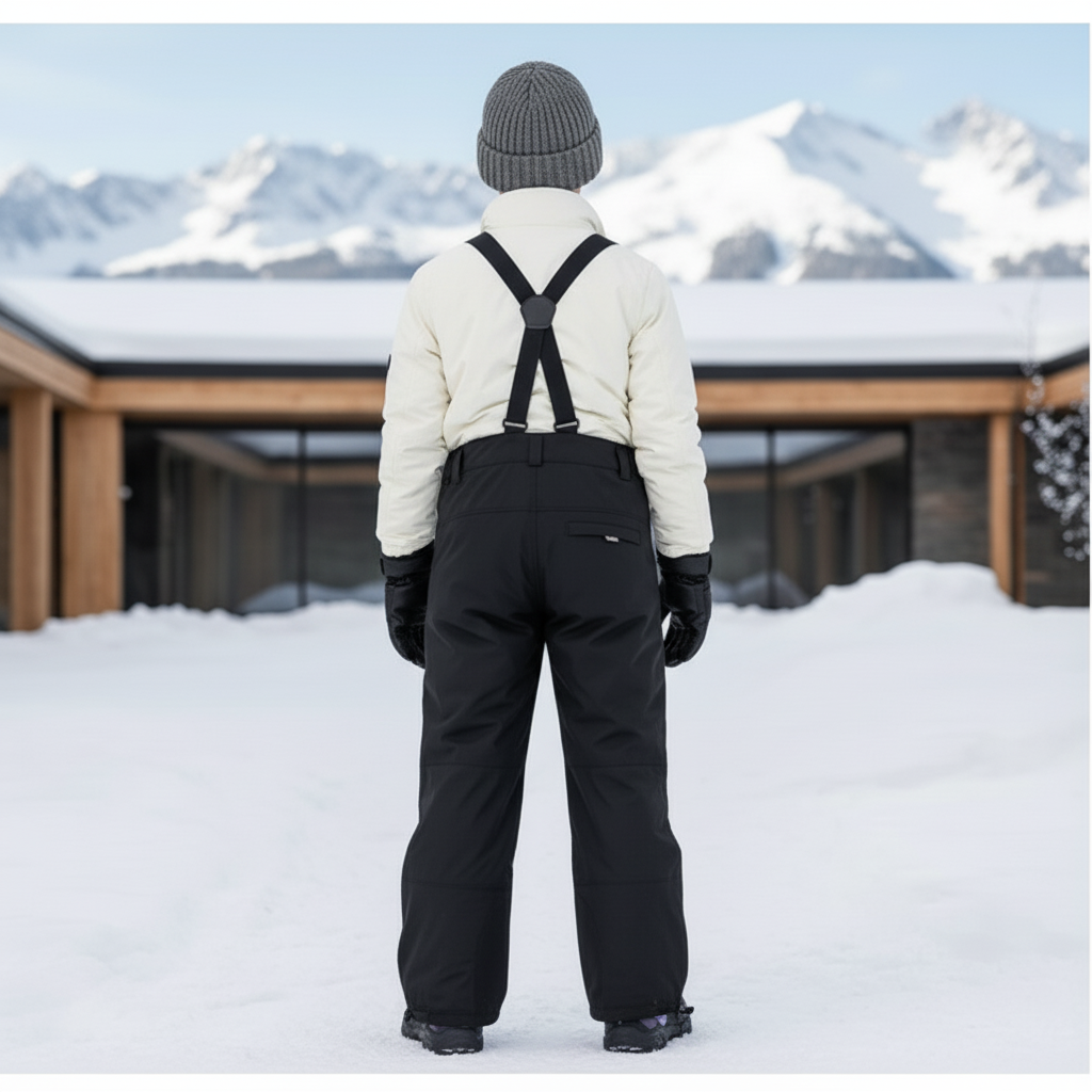 Pantalon Ski Haut De Gamme - Noir Polyester - vue 2