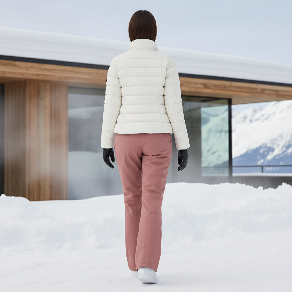 Pantalon De Ski Rose Coupe Droite Imperméable Hiver Femme - Polyester - vue 2