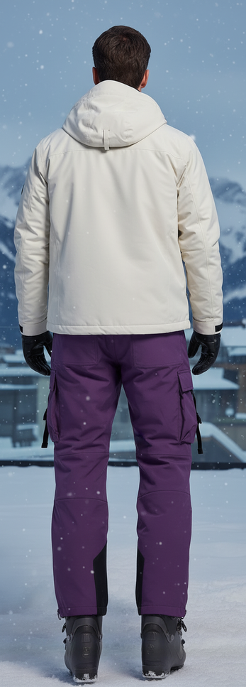 Pantalon De Ski Violet Homme - Polyester - vue 2
