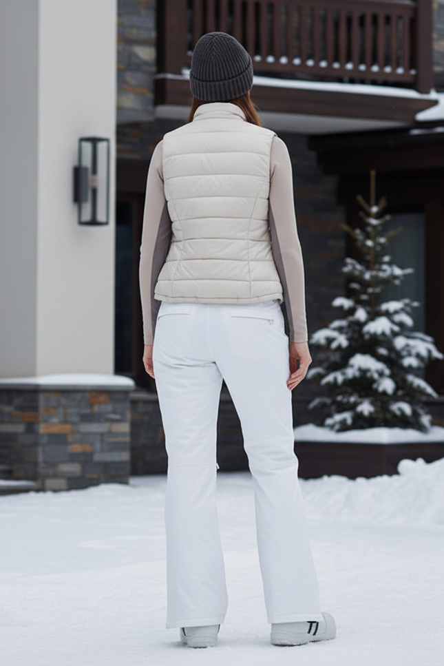 Pantalon De Ski Blanc Ample Imperméable Femme Hiver - Polyester - vue 2