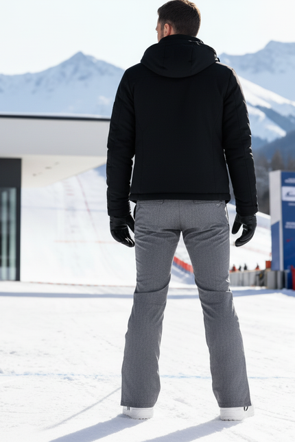 Pantalon De Ski Gris Coupe Droite Chaud Homme - Gabardine - vue 2