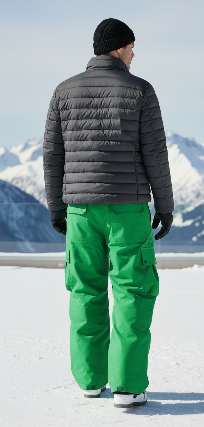 Pantalon De Ski Grand Froid - Vert Polyester - vue 2