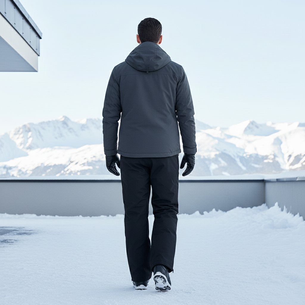 Pantalon De Ski Alpin - Noir Polyester - vue 2
