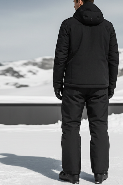 Pantalon De Ski Noir Homme Imperméable Confortable Hiver - Polyester - vue 2