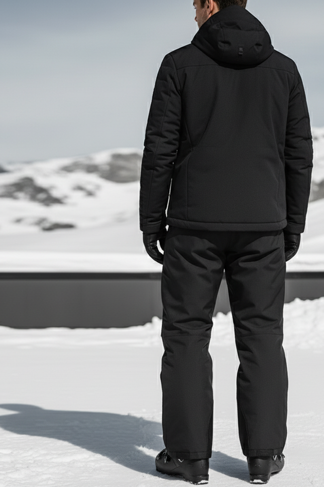 Pantalon De Ski Noir Homme Imperméable Confortable Hiver - Polyester - vue 2