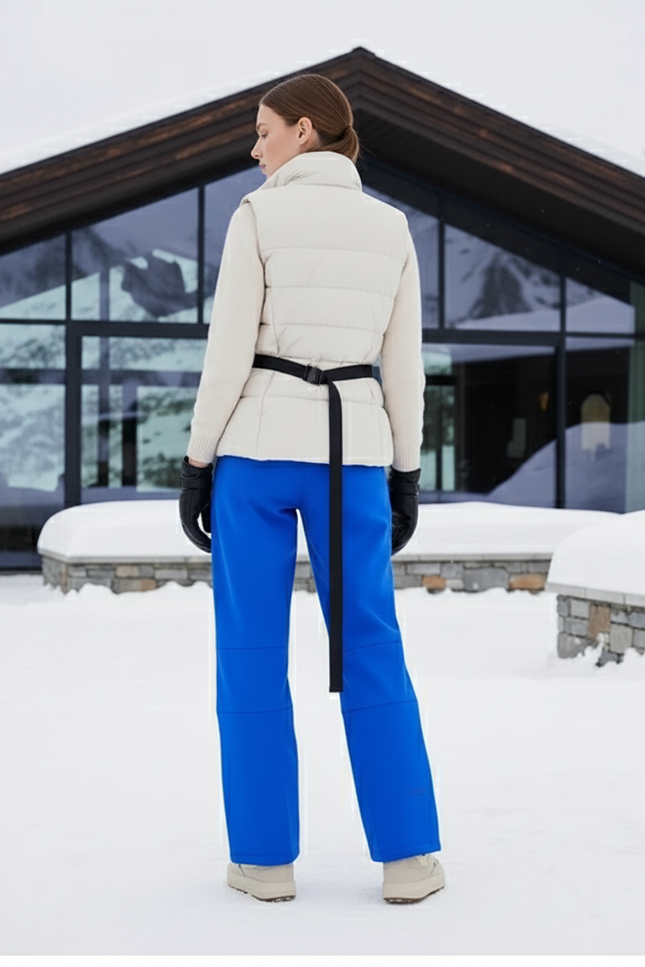 Pantalon De Ski Bleu Ample Femme Imperméable Chaud - Polyester - vue 2
