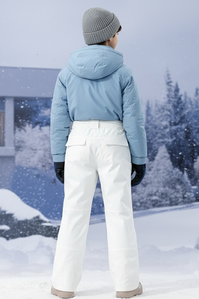 Pantalon De Ski Blanc Imperméable Enfant Hiver - Polyester - vue 2