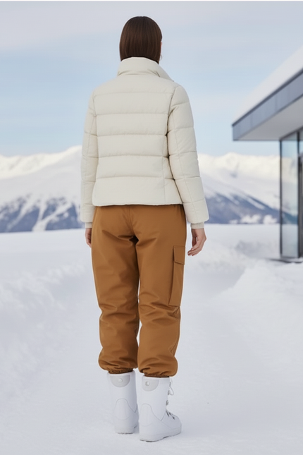 Pantalon De Ski Marron Cargo Ample Imperméable Unisexe - Polyester - vue 2