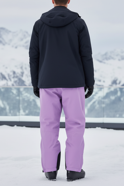 Pantalon De Ski Violet Unisexe Imperméable Hiver - Polyester - vue 2